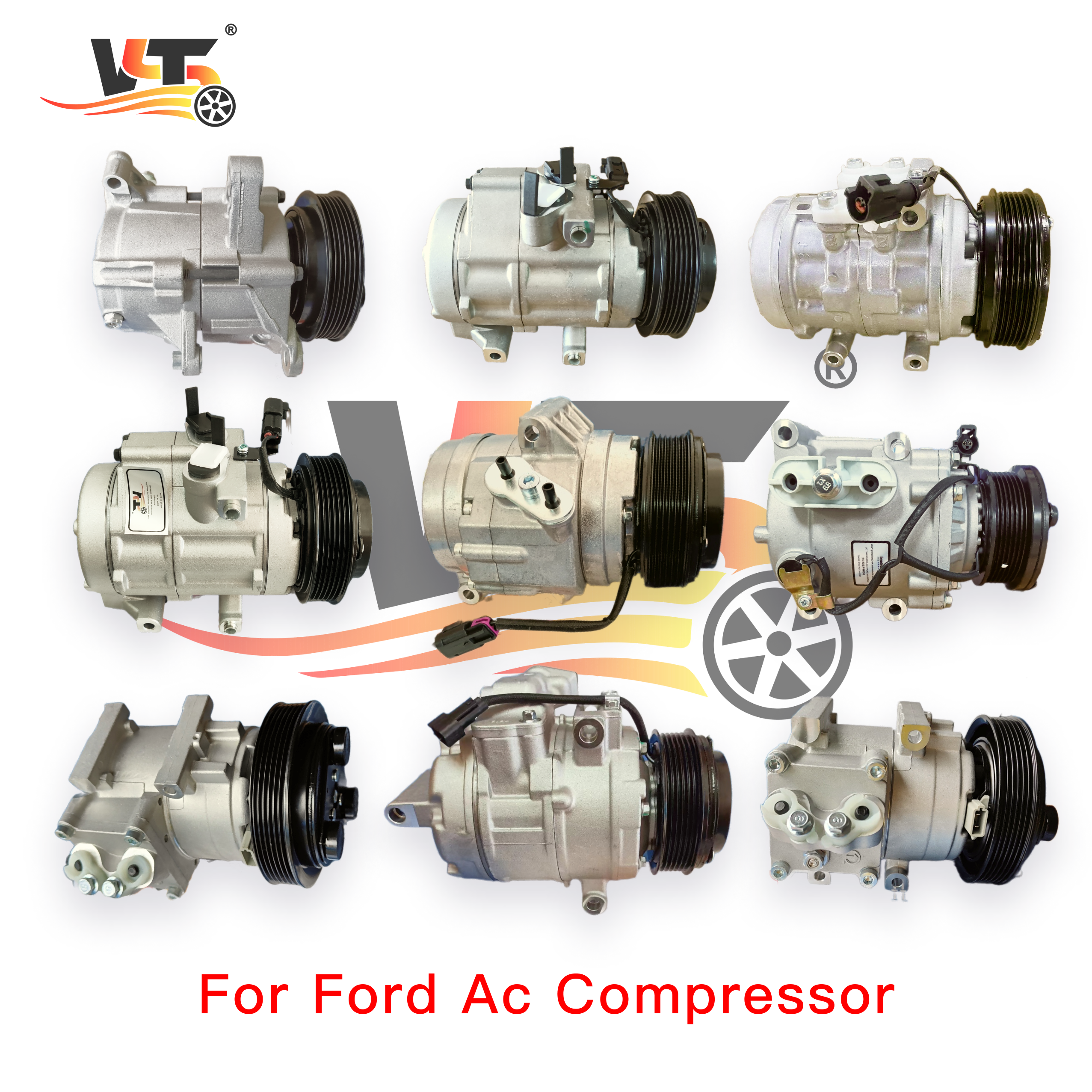 12V F150 Compressor for Ford Edge Fusion 2017 Ac Compressor for a 1997 Ford Everest Compresor for Ford Thunderbird 4.6
