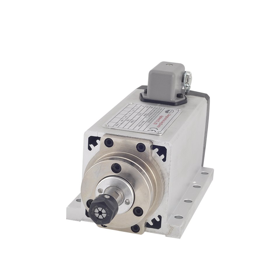 High Speed CNC Spindle Motor 1.5KW ER11 ER16 110V 220V 380V 24000rpm 400hz Air Cooling Spindle Aviation Plug Juction Box Style