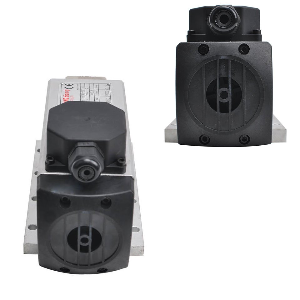 High Speed CNC Spindle Motor 1.5KW ER11 ER16 110V 220V 380V 24000rpm 400hz Air Cooling Spindle Aviation Plug Juction Box Style