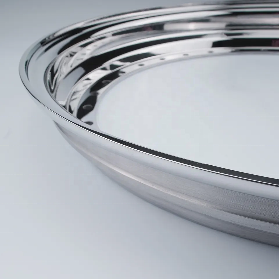 Custom T6061 Rim 14 15 16 17 18 19 Inch 3.5J 12J Step Lip 3 Piece Forged Wheel Outer Lips for Luxury Car