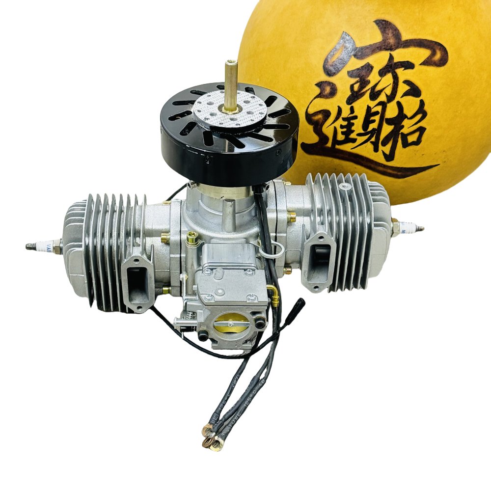 JRDT170 model aircraft UAV gasoline engine twin-cylinder two-stroke with a 130W generator system and 170CC displacement