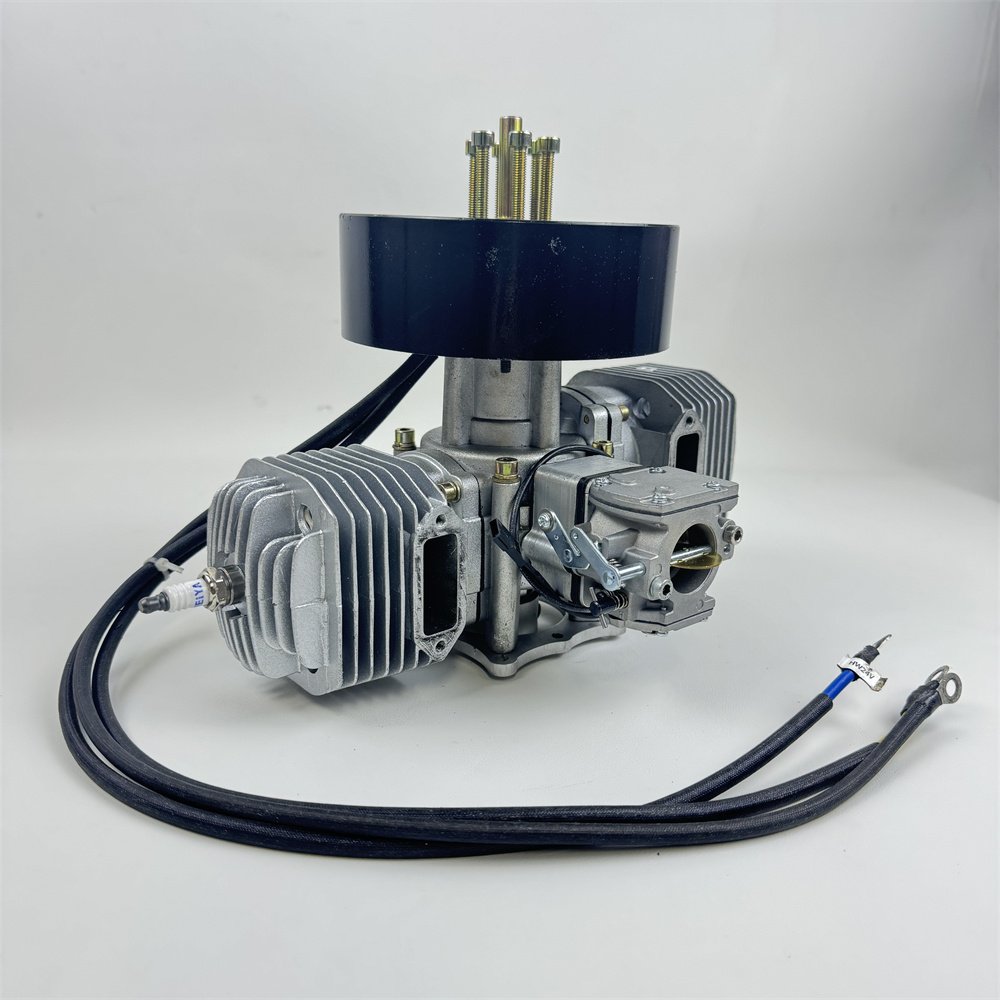 JRDT170 model aircraft UAV gasoline engine twin-cylinder two-stroke with a 130W generator system and 170CC displacement