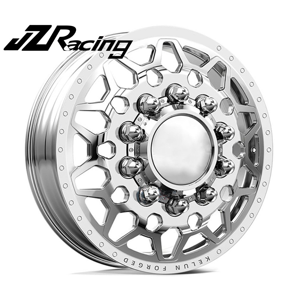 JZ Custom Popular HOT Sales OEM 4x4 22 24 26 28 30 Inch Polished/Black Forged Dually Wheel