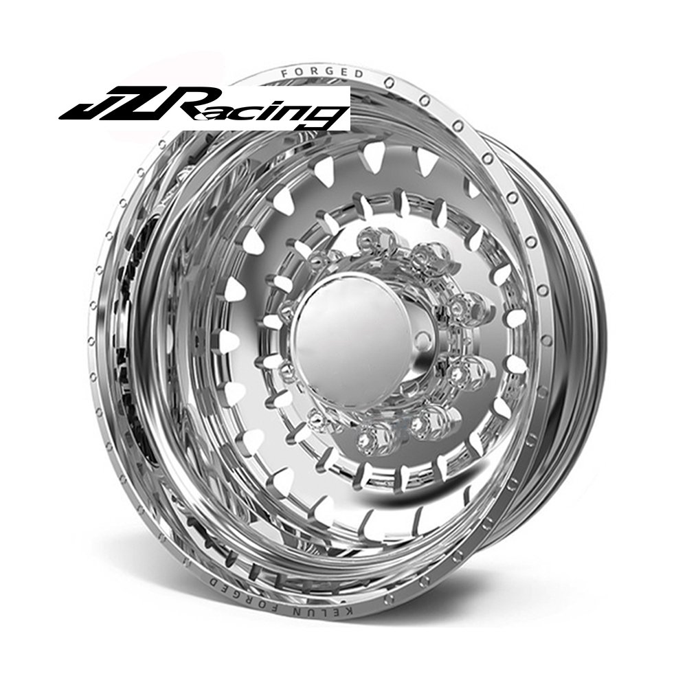 JZ Custom Popular HOT Sales OEM 4x4 22 24 26 28 30 Inch Polished/Black Forged Dually Wheel