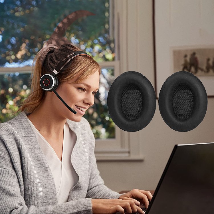 Suitable for Dr. BOSE QC35 Generation Second Earpad Headphone Clothes Qc25 Qc15 Qc35 Qc45 AE2 Ear Cover Noise Reduce Ear Pads