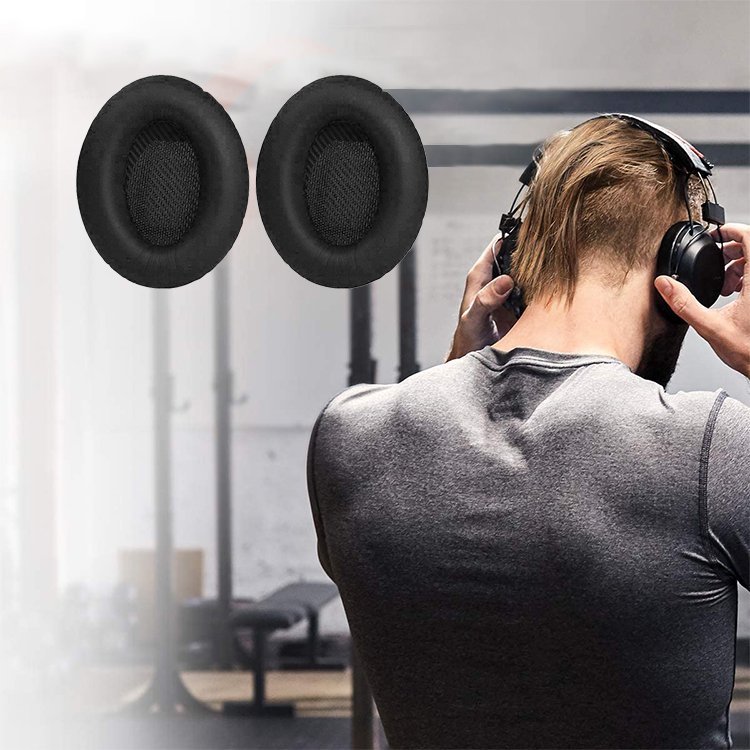 Suitable for Dr. BOSE QC35 Generation Second Earpad Headphone Clothes Qc25 Qc15 Qc35 Qc45 AE2 Ear Cover Noise Reduce Ear Pads
