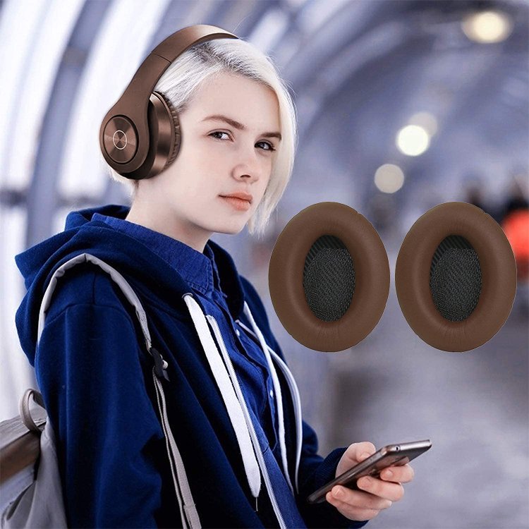 Suitable for Dr. BOSE QC35 Generation Second Earpad Headphone Clothes Qc25 Qc15 Qc35 Qc45 AE2 Ear Cover Noise Reduce Ear Pads