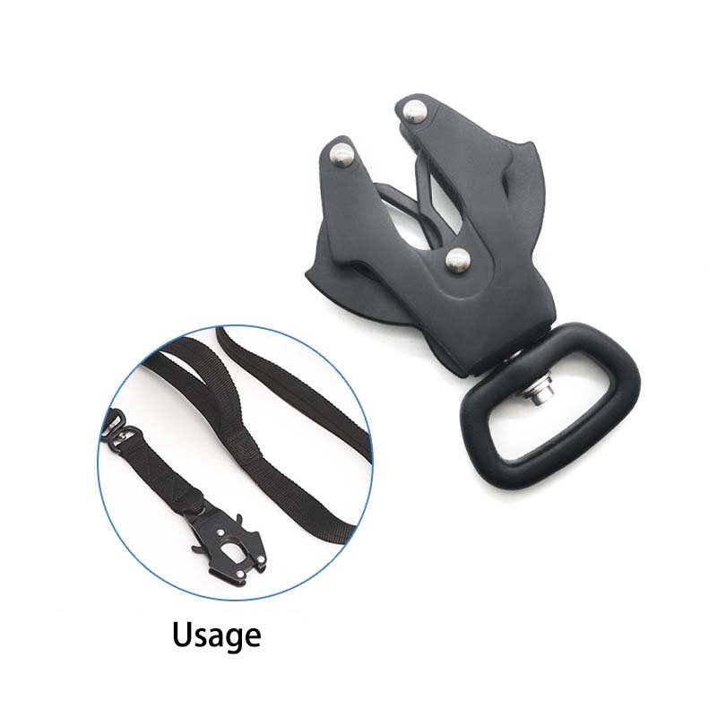 Novel Design Multiple Colors Custom Logo Aviation Aluminum Quick Release Metal Buckle Frog Clip for Pet Collars