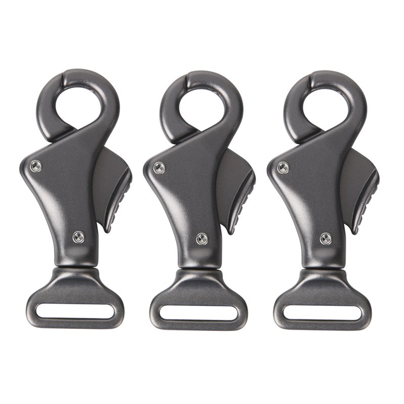 Swivel Dog Leash Titanium Anodized Hook Quick Release 4KN Rotating Frog Carabiner