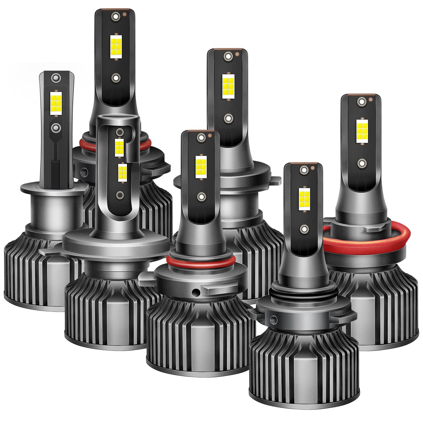 H4 H7 9006 Led Headlights 6500K 50W H1 H3 H8 H9 Car Headlight Bulbs 9005 H11 Fog Lights Super Bright Auto Lamps