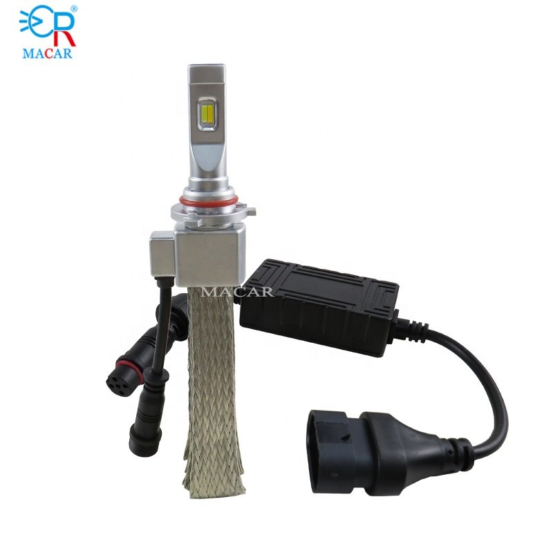 MACAR Led Light High Lumens CSP 3570 8000LM 80W Led Auto Headlight Led H11 Tri Color 9005 9006 H11 3 Color Headlight Led