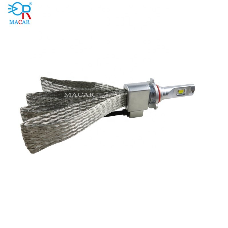 MACAR Led Light High Lumens CSP 3570 8000LM 80W Led Auto Headlight Led H11 Tri Color 9005 9006 H11 3 Color Headlight Led
