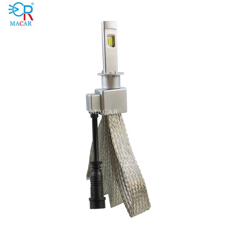 MACAR Led Light High Lumens CSP 3570 8000LM 80W Led Auto Headlight Led H11 Tri Color 9005 9006 H11 3 Color Headlight Led