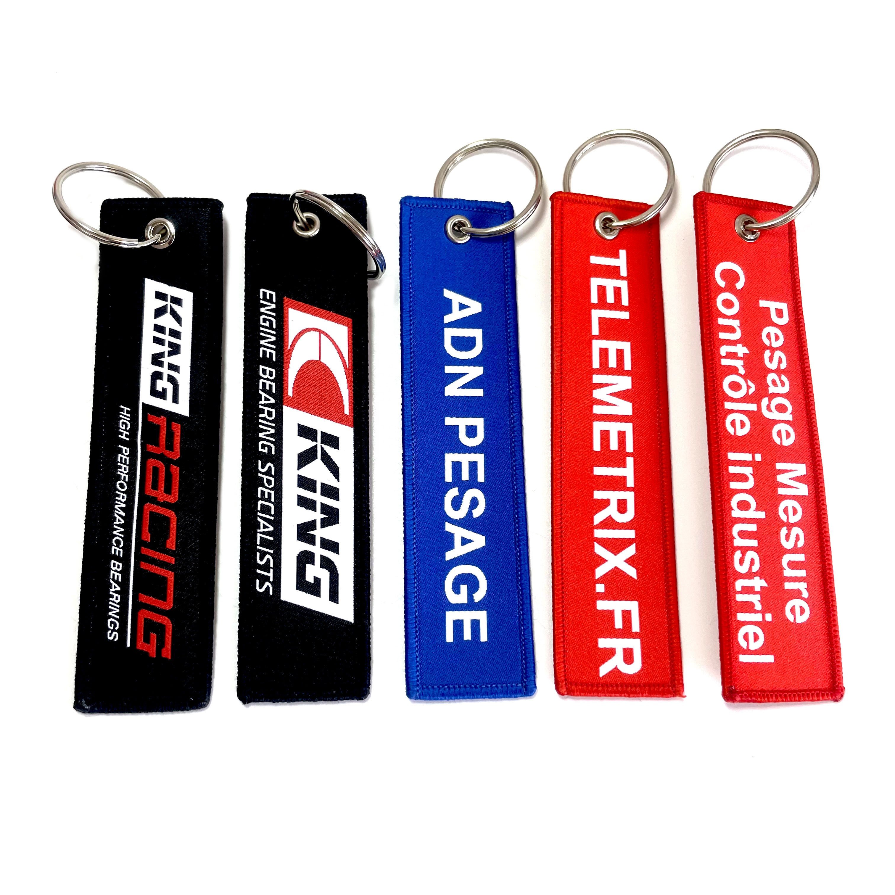 Customized Promotional Items Keychain Crew Keychain Woven Aviation Accessories Jet Tag