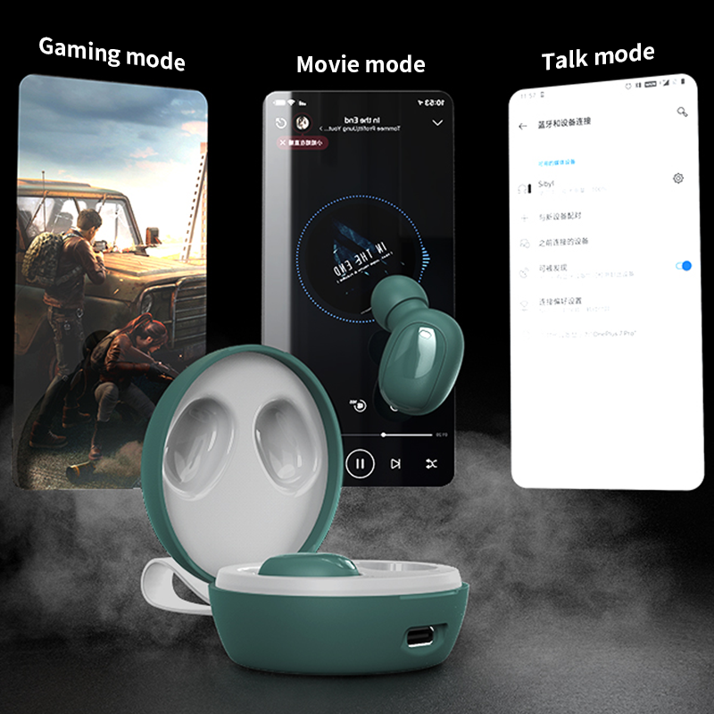 SIBYL TWS Headset Wireless Earphones Bluetooth Headphones Sport Stereo Bluetooth Earbuds for Phone ENC Earphones & Headphones