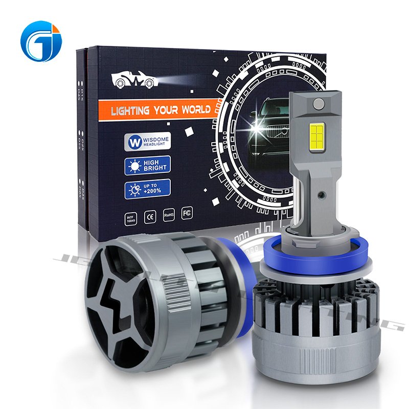 JG Q18 12V LED Lights for Car Headlights 80w 160w H7 Led Headlight Bulb 100W 200W H1 9005 9006 H15 H13 H11 H4 Led Headlights