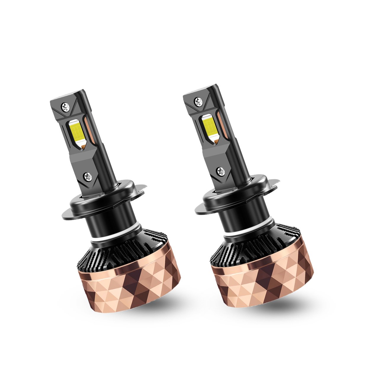 X-7SEVEN Apollo Rose 220W 50000 Lumens Auto Hi/lo Beam Bulb Automotive Kits 9012 Led Car Headlight Bulb