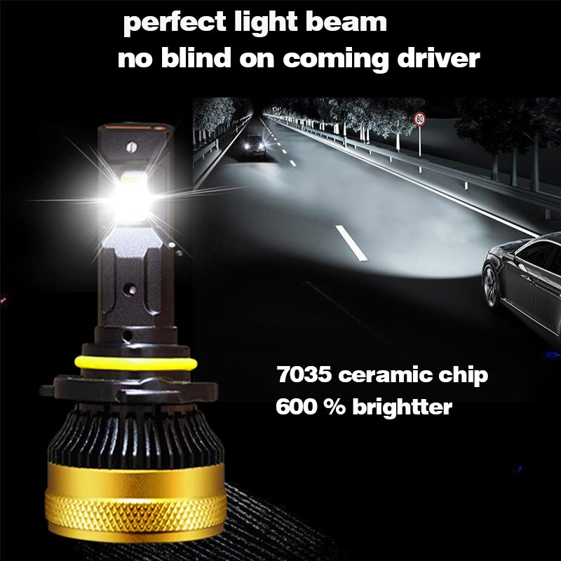 BAODUO Factory New Design 12V Mini Canbus 110W 12000LM LED Headlight Bulb H4 H7 H11 HB3 HB4 Auto Lighting for Toyota Honda Hilux