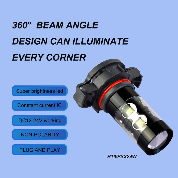 Unique Design Hot Sale Auto Lighting System Car Led Light Bulb Led Fog Lamp Led Driver Light H16 5202 PSX24W