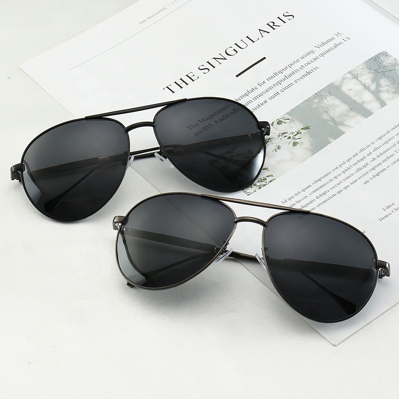 2021 Modern Aviation Fashion Sunglasses High Quality Metal Pilot Frames UV400