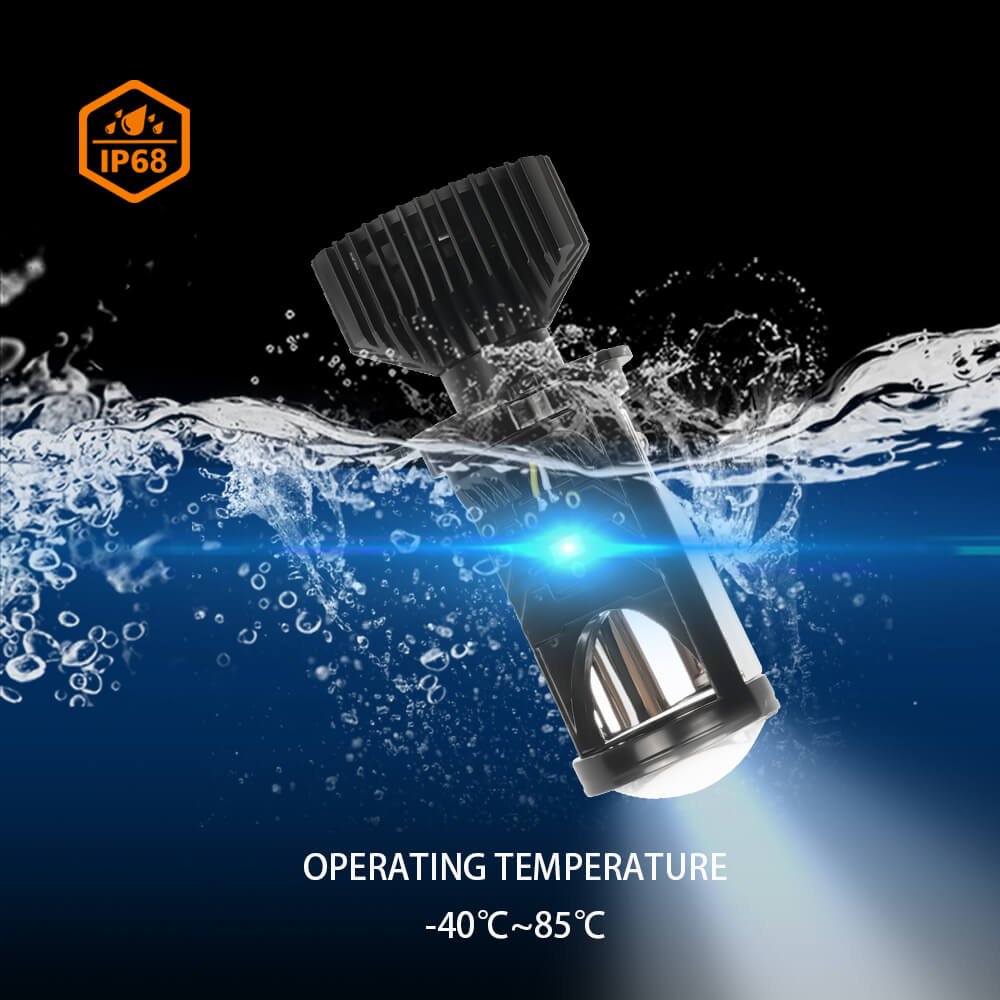 Bi LED T9/Y6 Double Beam LED Lights Car H4 Mini Motorcycle Accessories Two Mini Projector Lens Headlight