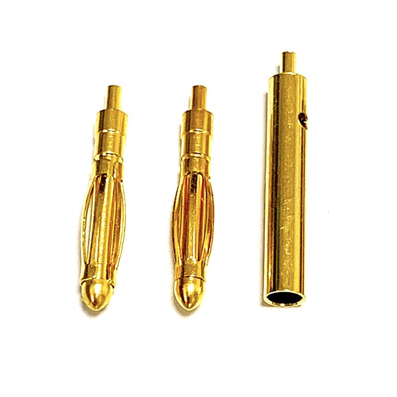 Cheap Price Custom CNC Machining Parts High Quality Brass Gold Plated PCB Pogo Pin Connector 2mm Plug