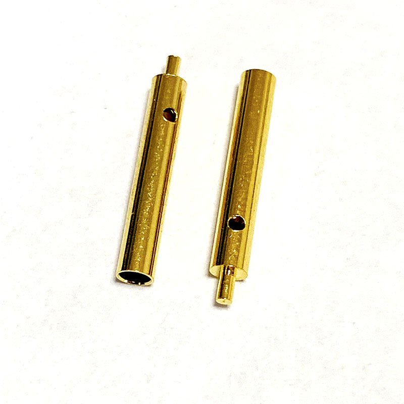 Cheap Price Custom CNC Machining Parts High Quality Brass Gold Plated PCB Pogo Pin Connector 2mm Plug