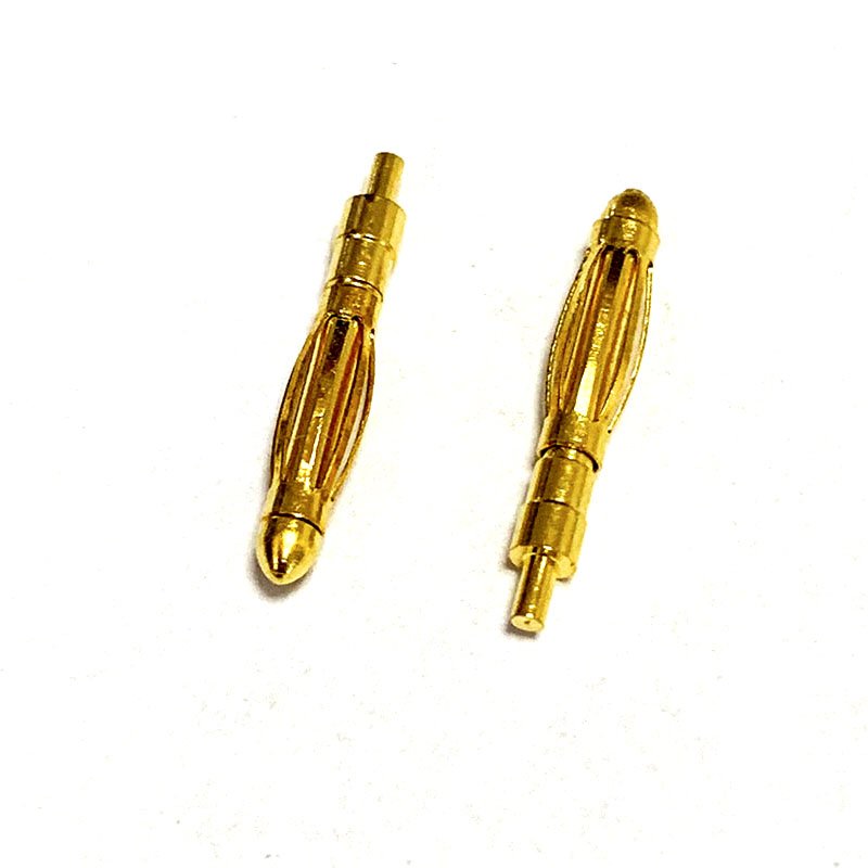 Cheap Price Custom CNC Machining Parts High Quality Brass Gold Plated PCB Pogo Pin Connector 2mm Plug