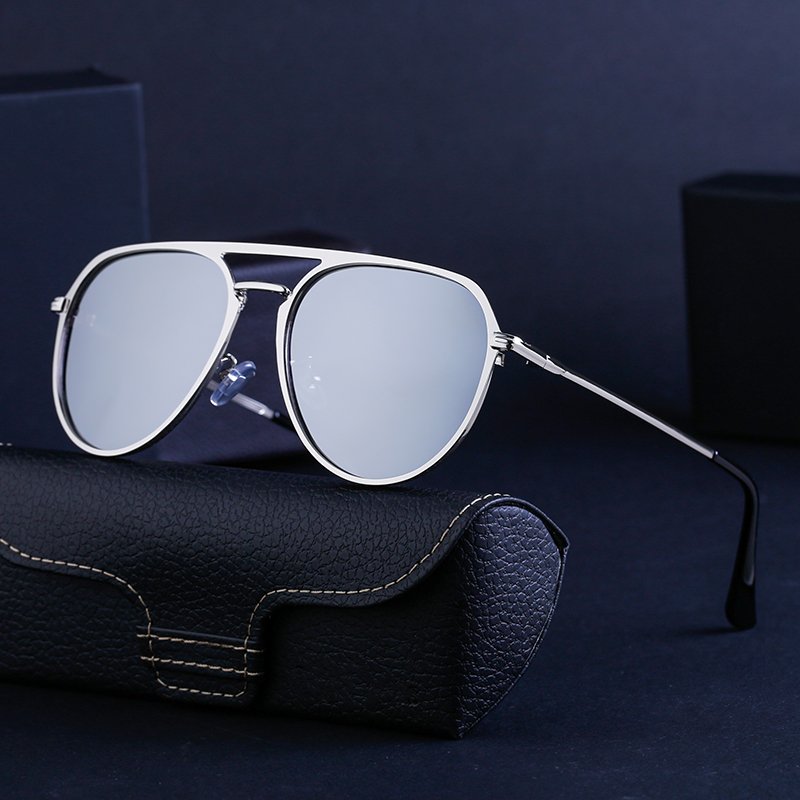 Partagas Fashion Fancy Designer Custom Logo Aviation Double Bridge Double Beam UV400 Shades Sun Glasses Sunglasses for Women Men