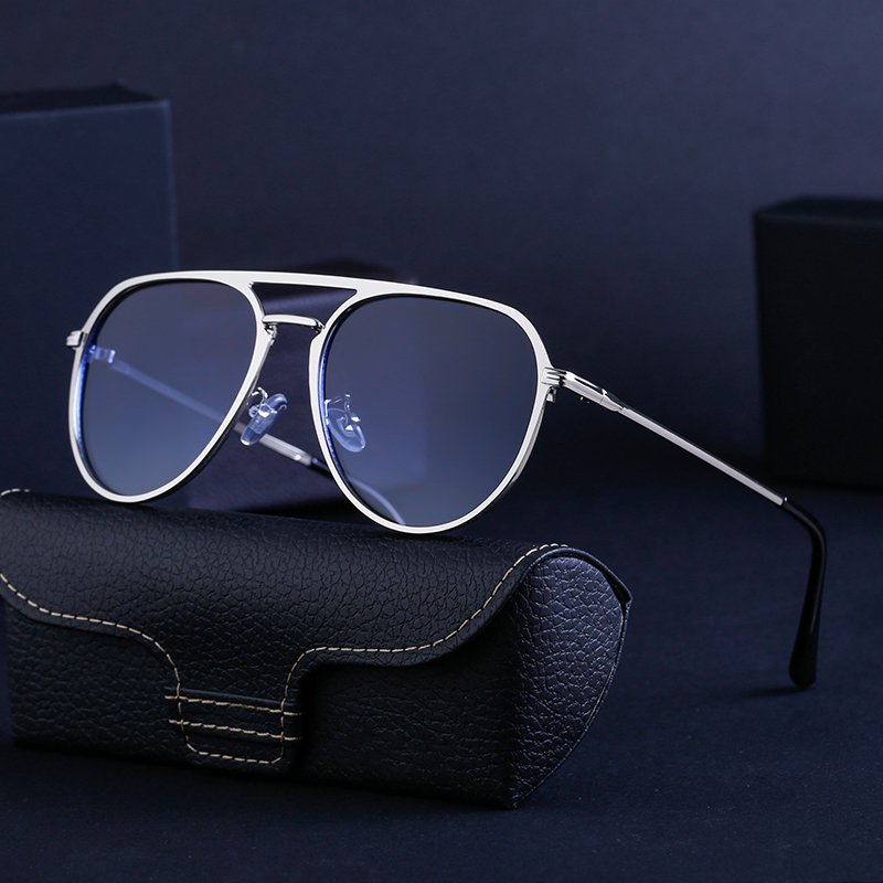 Partagas Fashion Fancy Designer Custom Logo Aviation Double Bridge Double Beam UV400 Shades Sun Glasses Sunglasses for Women Men