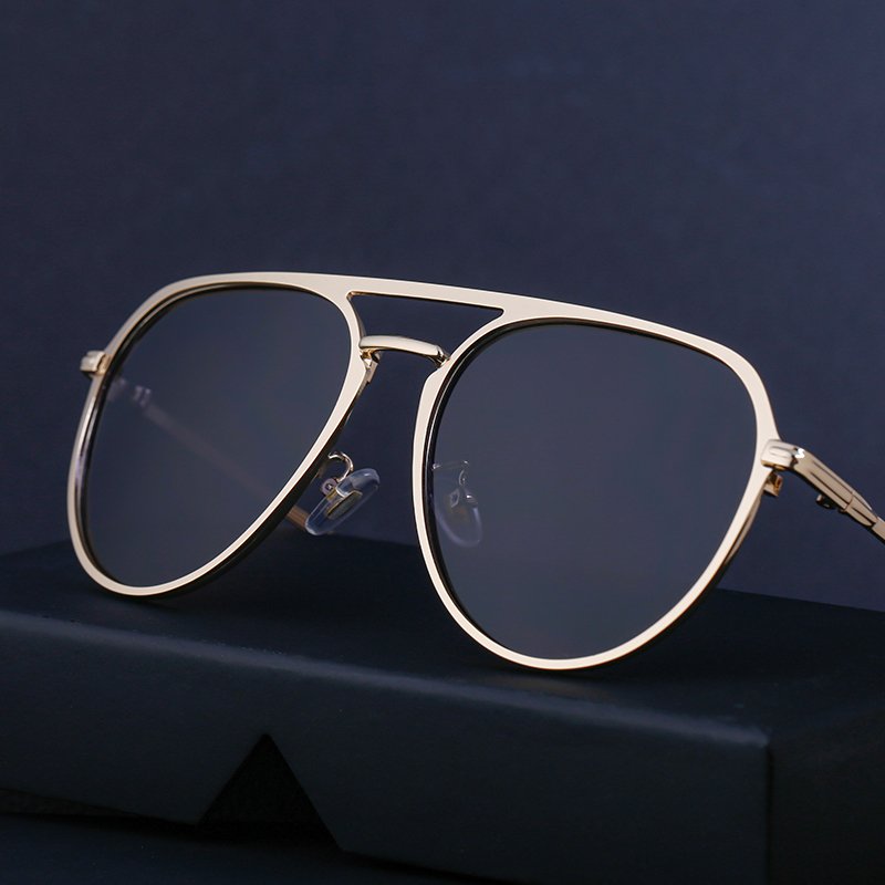 Partagas Fashion Fancy Designer Custom Logo Aviation Double Bridge Double Beam UV400 Shades Sun Glasses Sunglasses for Women Men