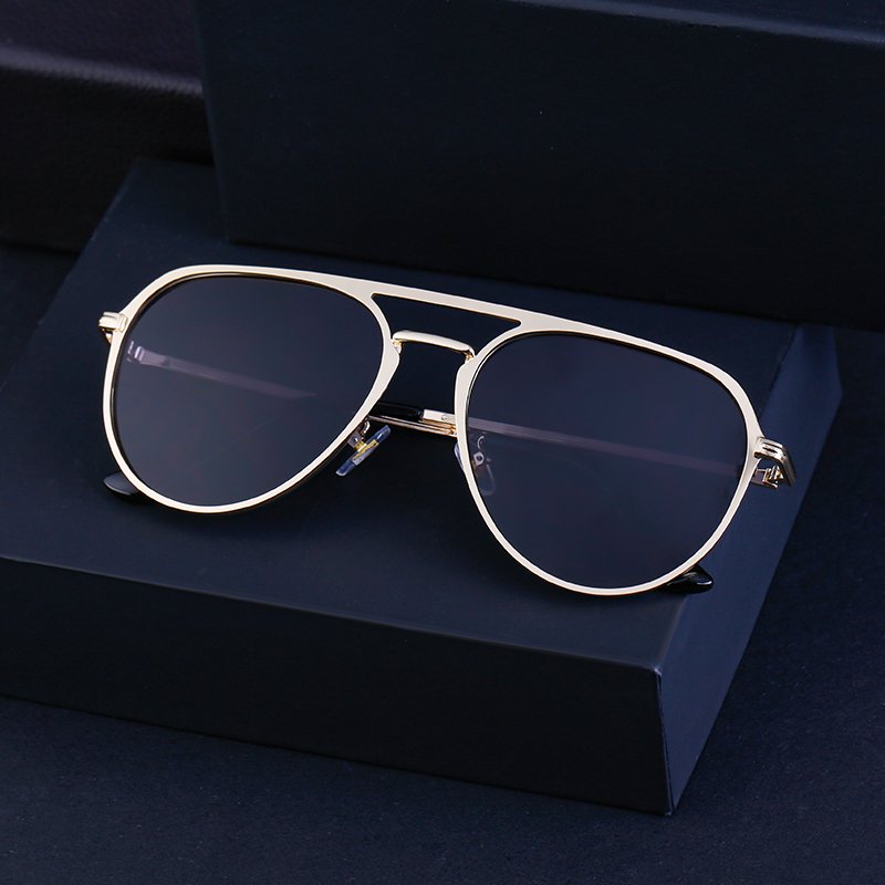 Partagas Fashion Fancy Designer Custom Logo Aviation Double Bridge Double Beam UV400 Shades Sun Glasses Sunglasses for Women Men