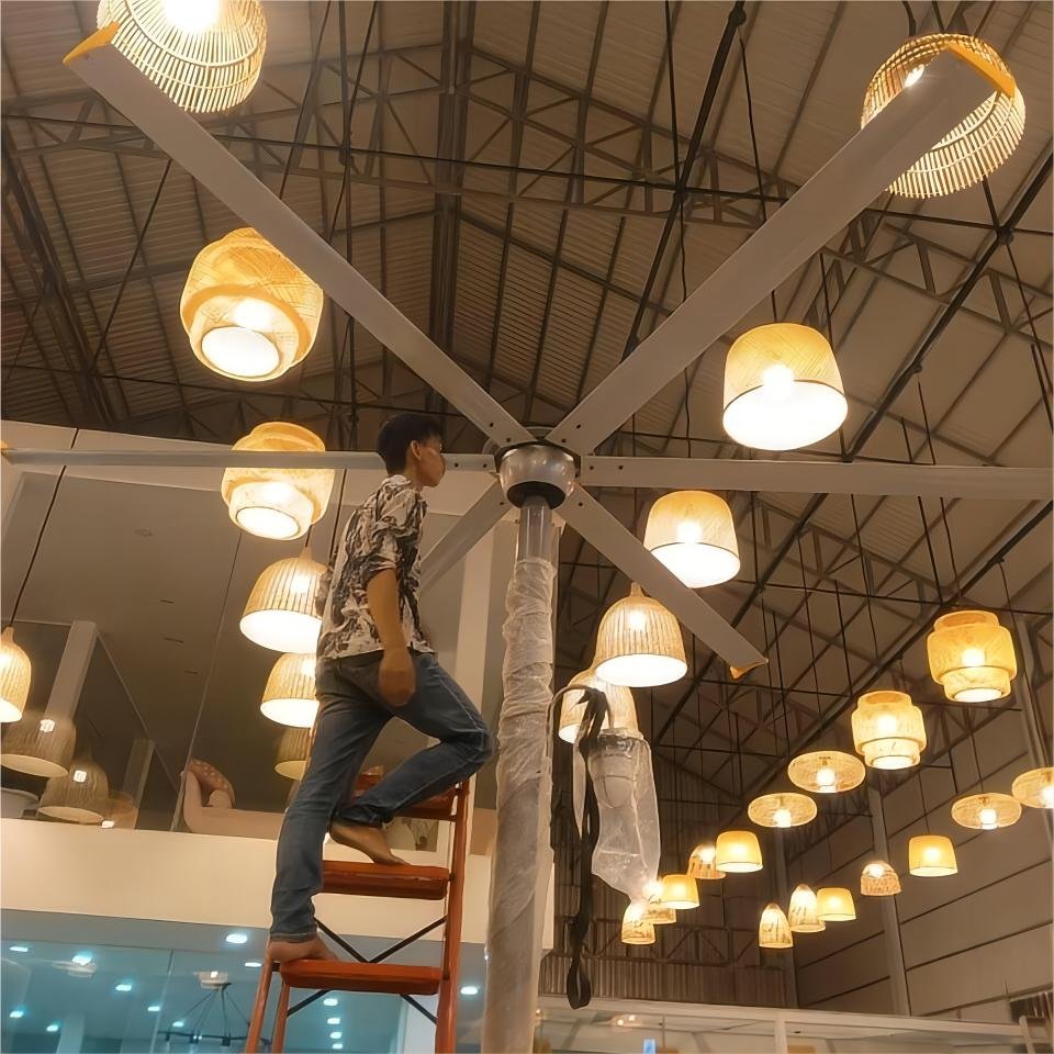 China Factory 3 Years Warranty Plastic Pedestal Hvls Industrial Stand Fan