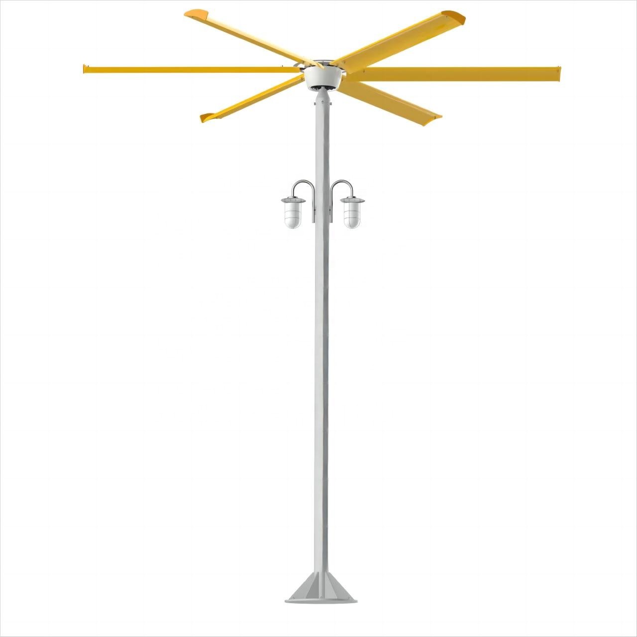 14ft 4.2m Hot Selling Aluminum Blades Electric Hvls Industrial Floor Stand Cooling Fan