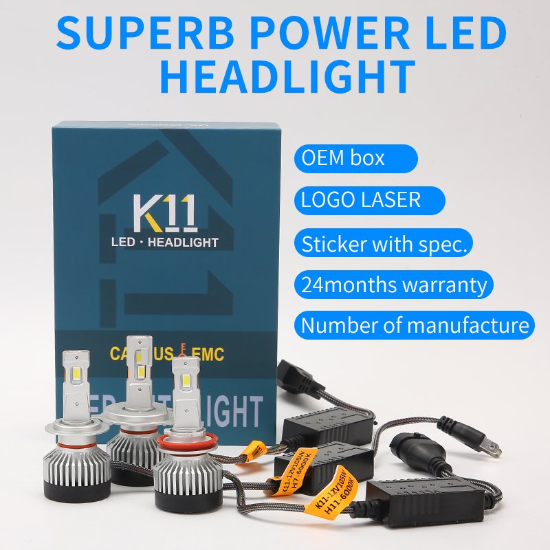 Superb Power 30000LM H4 H7 H11 HB3 HB4 K11 F7 Led Headlight