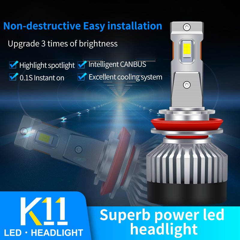 Superb Power 30000LM H4 H7 H11 HB3 HB4 K11 F7 Led Headlight