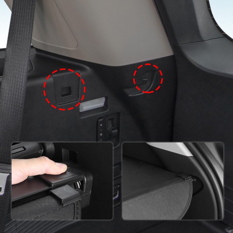 Retractable Trunk Cargo Cover for Lincoln Aviator 2018-2024 Portable Useful Car Interior Accessories