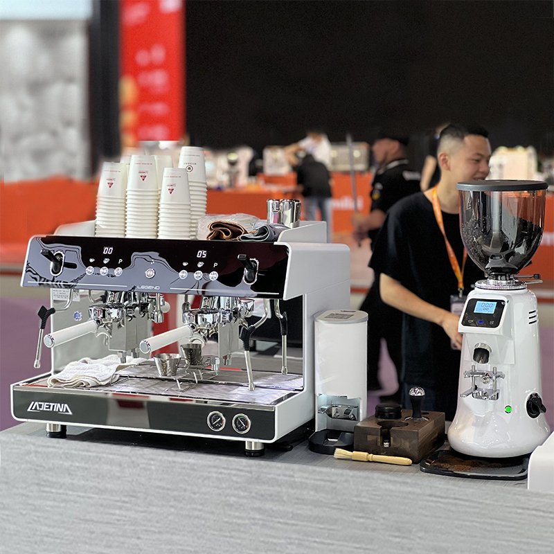 Commercial Best Semi-Automatic Desktop 2 Heads Espresso Machine Professional Coffee Makers