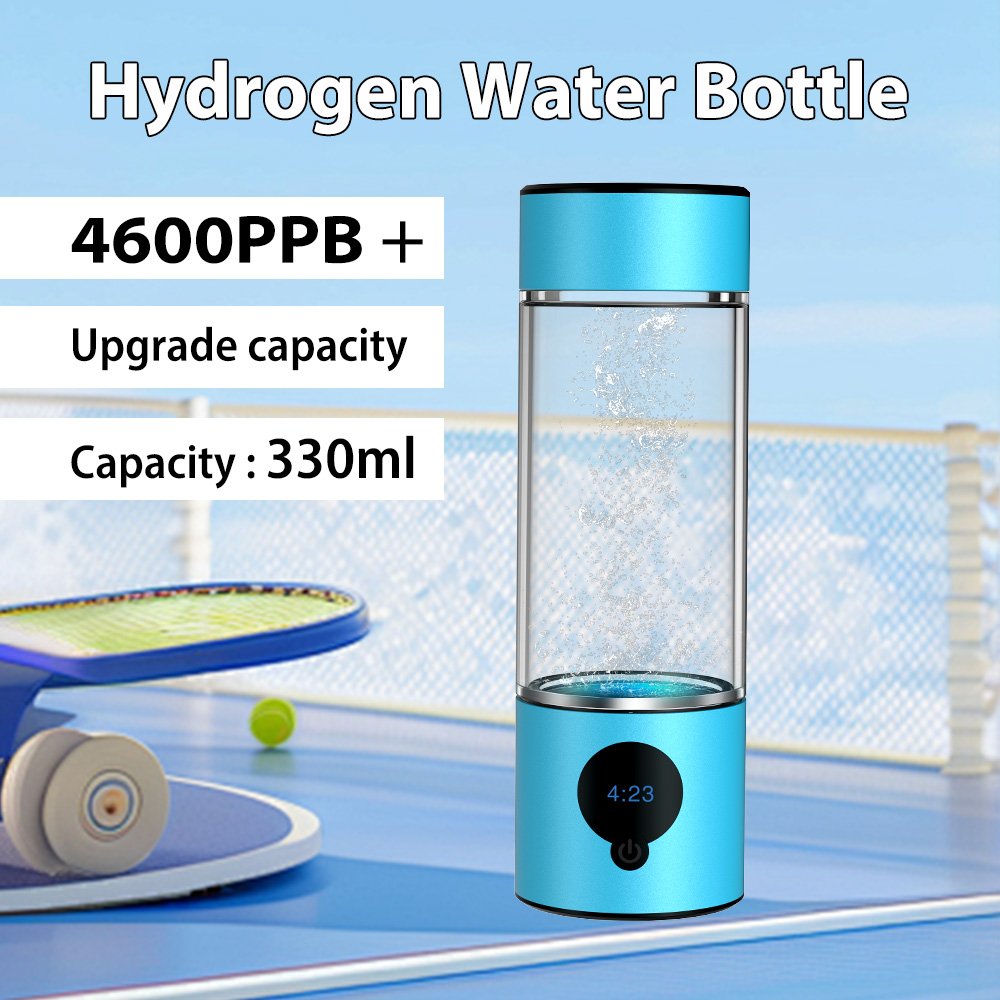 Suyzeko 4600ppb+ High Purity Hydrogen-Rich Water Generator SPE Electrolysis Technology 390ml Portable Hydrogen Water Bottle