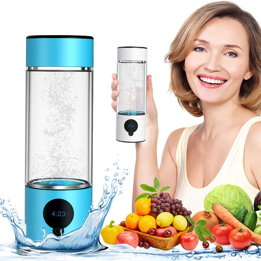 Suyzeko 4600ppb+ High Purity Hydrogen-Rich Water Generator SPE Electrolysis Technology 390ml Portable Hydrogen Water Bottle