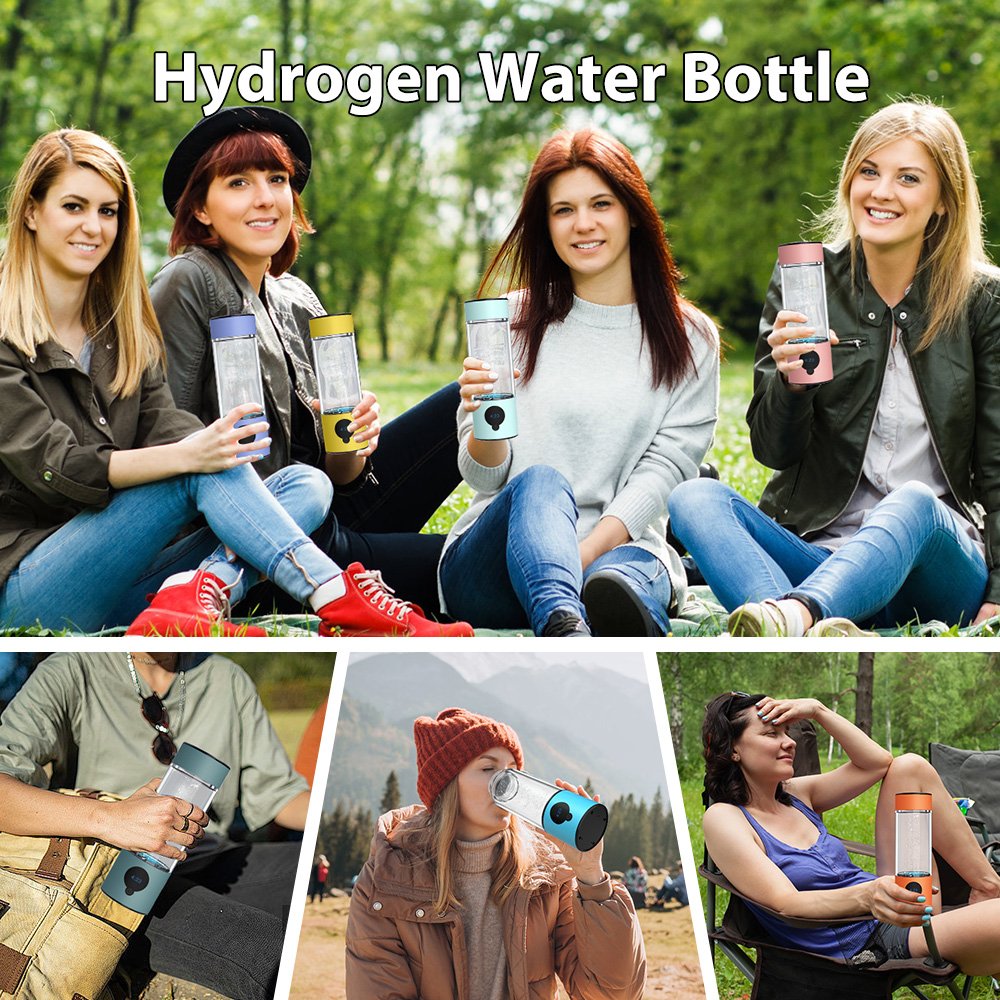 Suyzeko 4600ppb+ High Purity Hydrogen-Rich Water Generator SPE Electrolysis Technology 390ml Portable Hydrogen Water Bottle