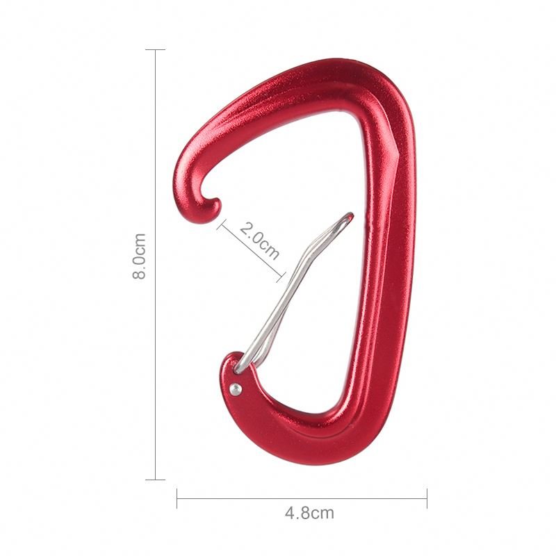 Hammock Wire Gate Backpack Locking Hooks 6kN Carabiner Custom Logo Karabiner