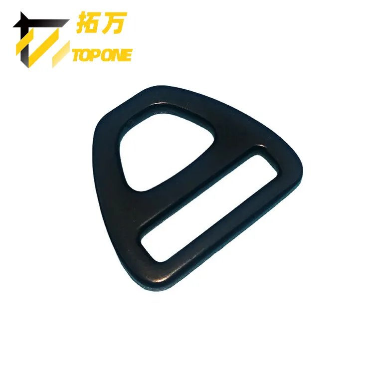Super Light Weight Aluminum Buckle Belts Accessories Black Triangle Backpack Strap Buckle