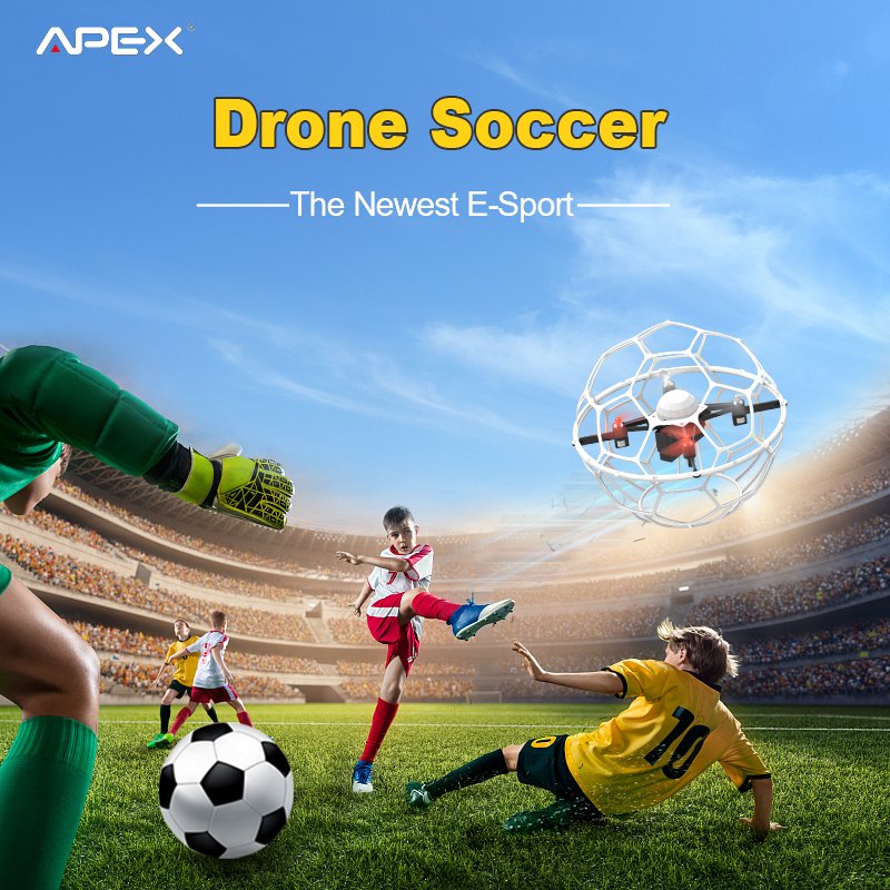 Soccer drone Children's toy aircraft quadcopter remote control competition primary and secondary school students education drone