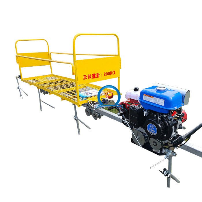 hot sale single track transport aircraft factory priced rail transport vehicles for the farm hilly rail transporter