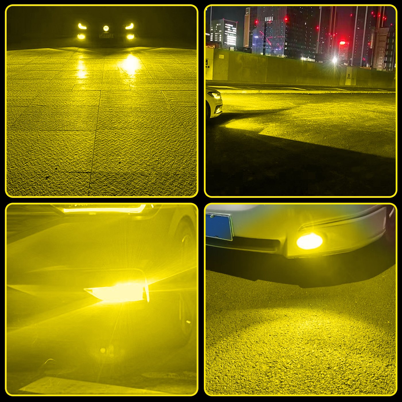 Car Accessories Gold Yellow 9005 Led Headlight Bulbs H7 H1 Led Headlights Car Light 9006 Fog Headlamp
