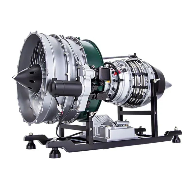 1/10 Metal Jet Turbine Engine Assembly Model Toy Gift 1000+ Parts Twin Shaft Turbofan DIY Kit DM119