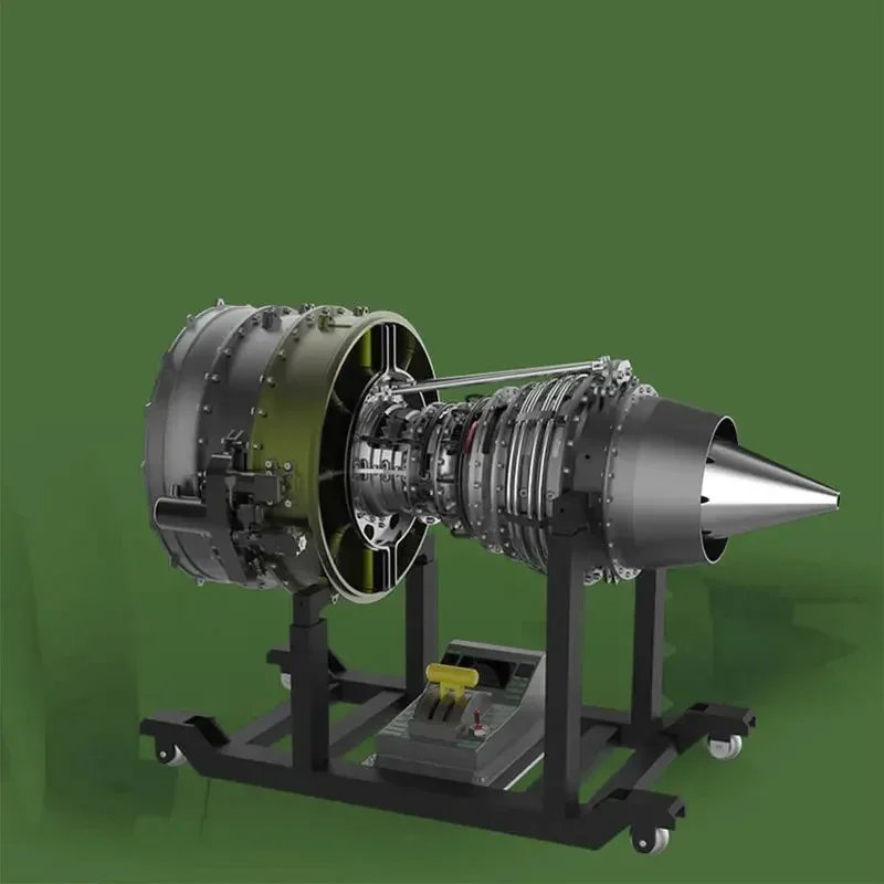 1/10 Metal Jet Turbine Engine Assembly Model Toy Gift 1000+ Parts Twin Shaft Turbofan DIY Kit DM119
