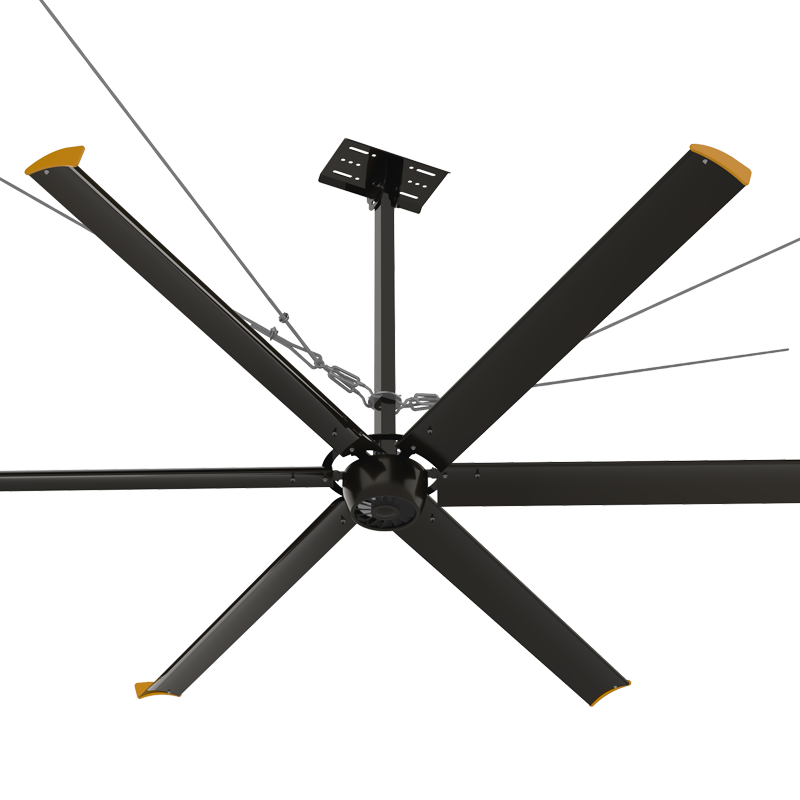 8FT Industrial HVLS Fan Large Blades BLDC Ceiling Fan Motor for Industrial Factory Warehouse