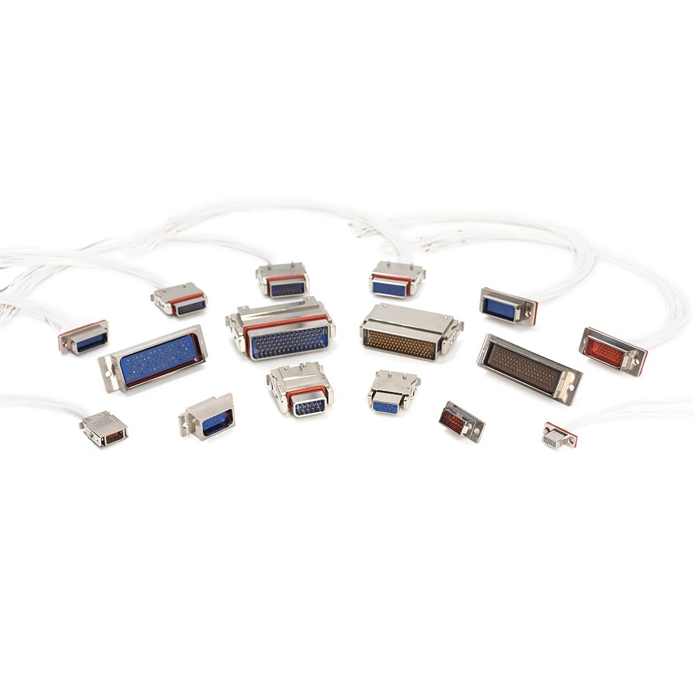 MIL-DTL-83513 Micro-D J30J J36A Series J14B J14G J14A J14B J14C J14F Aviation Rectangular Connector With Customized Cable